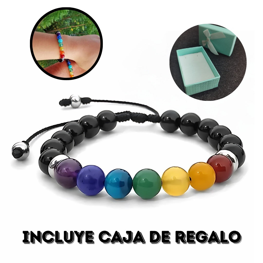 Pulsera 7 Chakras Onix