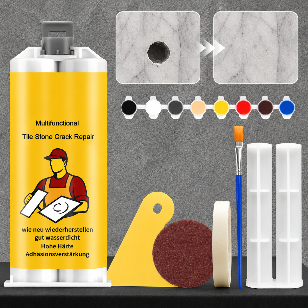 Kit Reparador de Azulejos, Cerámica y Piedra de Alta Resistencia🧰🛠️