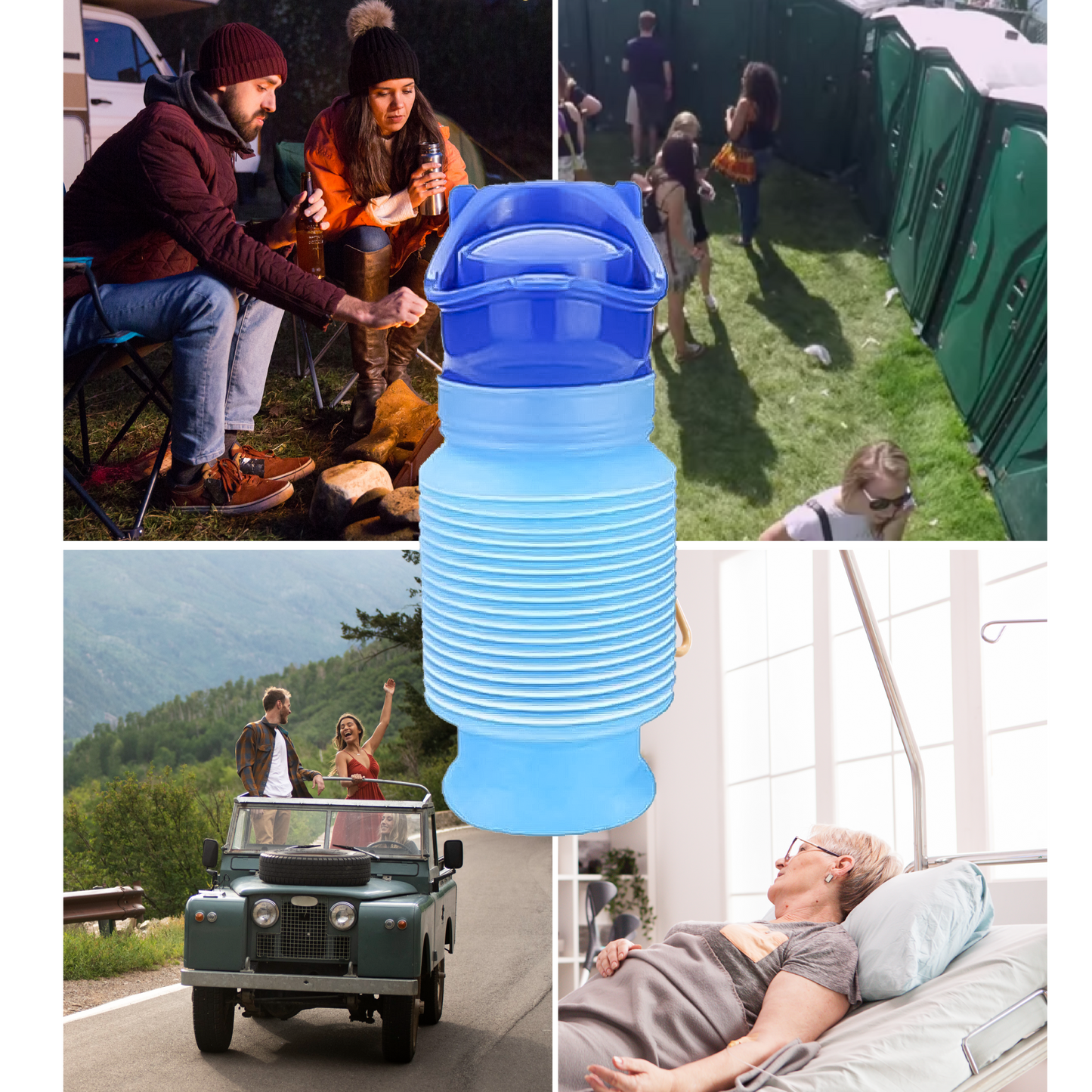 URINARIO PORTÁTIL UNISEX ¡LA SOLUCIÓN CÓMODA PARA AVENTURAS! 🚗🏕️