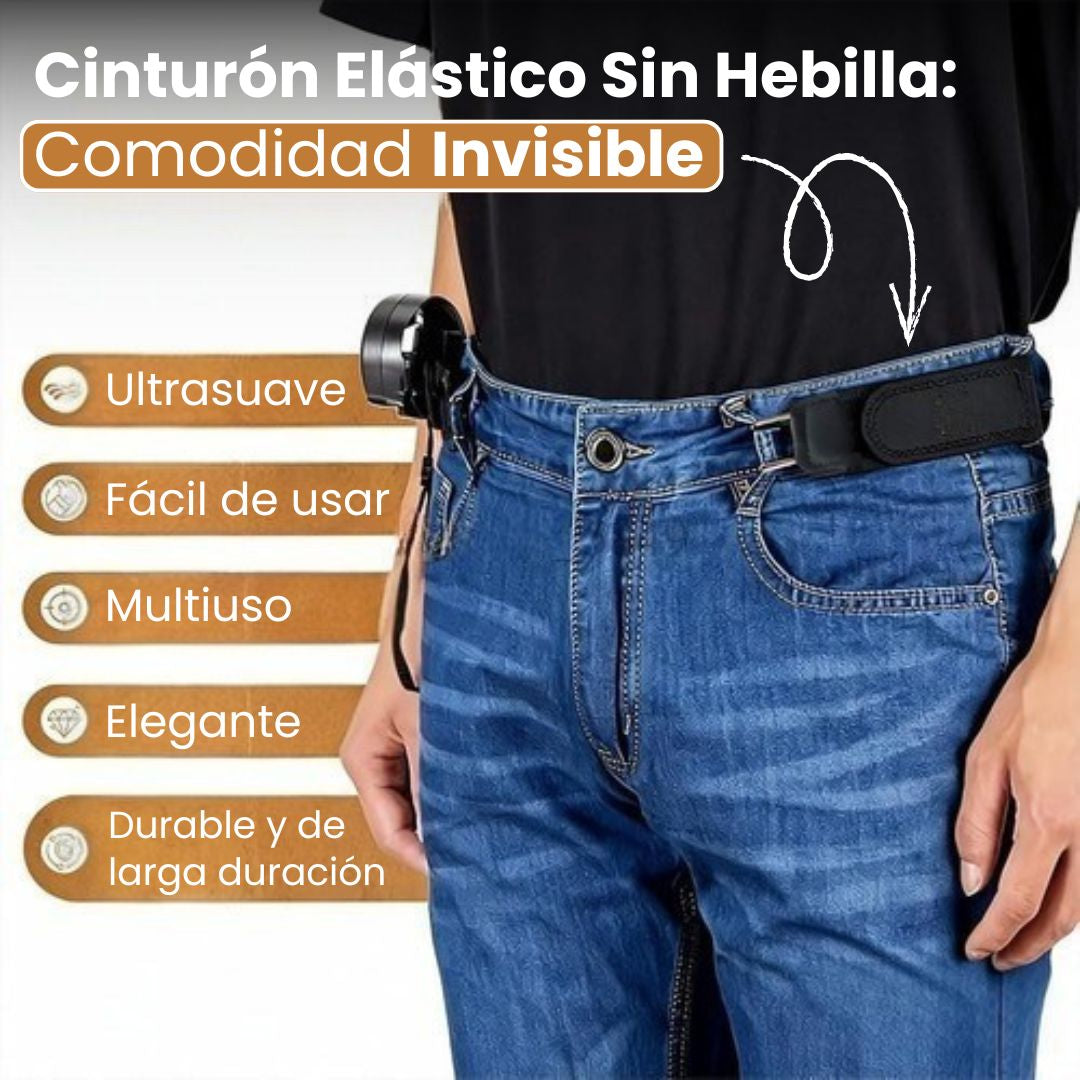 👖 Cinturón Elástico Sin Hebilla: Comodidad Invisible