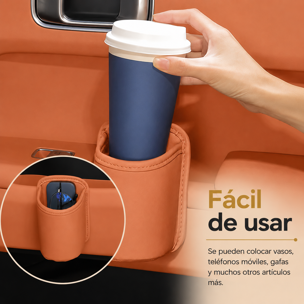 🚗 CarPocket Pro™ Organizador en Cuero para carro 📱✨