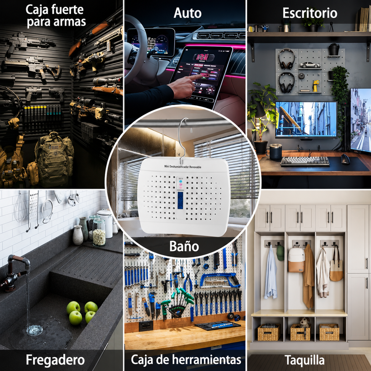 Deshumidificador Recargable para Armarios 🛡️✨