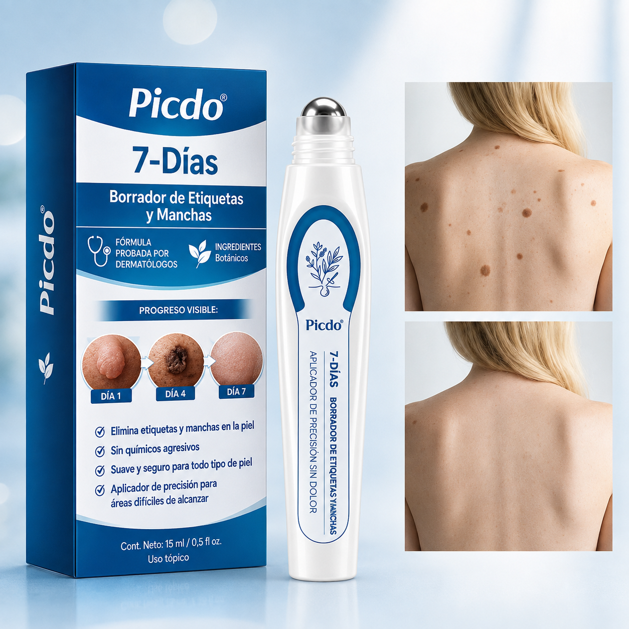 Suero Renovador en Roll-On para Piel Clara y Refinada (15 ml) 🧪✨