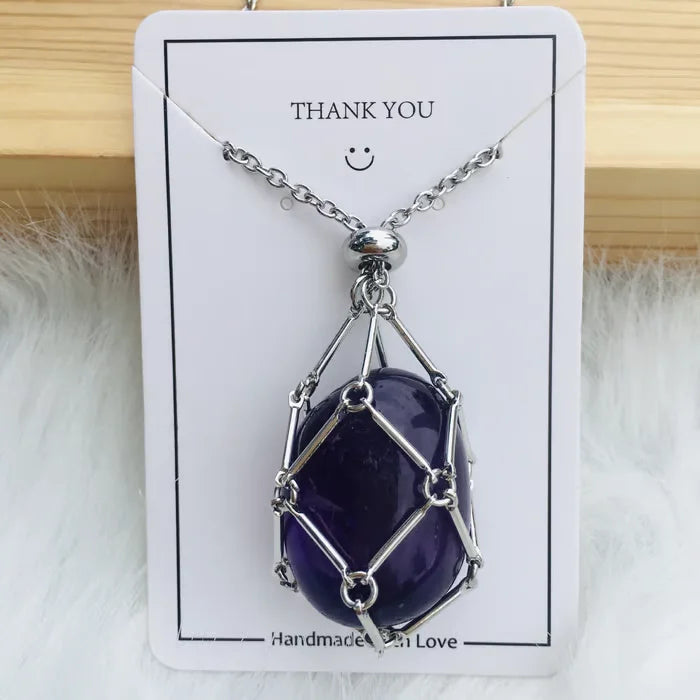 CADENA CON PIEDRA PRECIOSA DE ENERGÍA Y BUENA SUERTE (INTERCAMBIABLE)