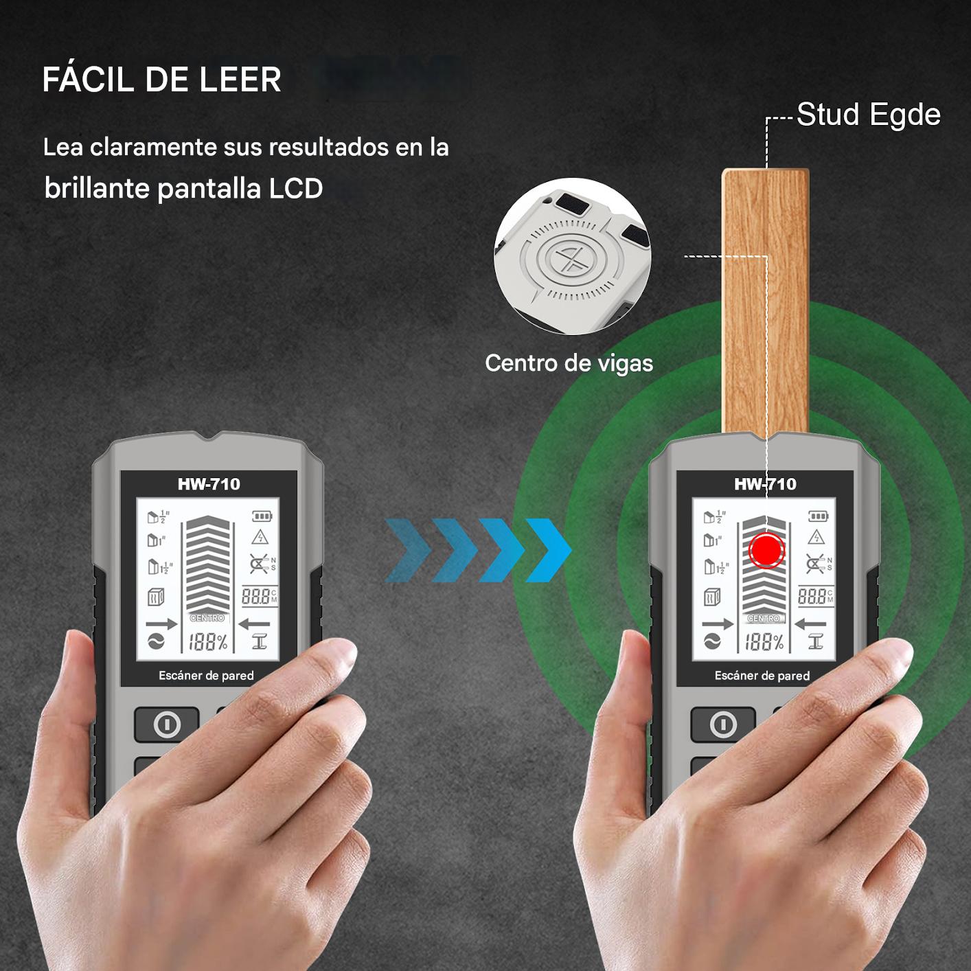 Detector de pared portátil multifunción - Evita daños y accidentes