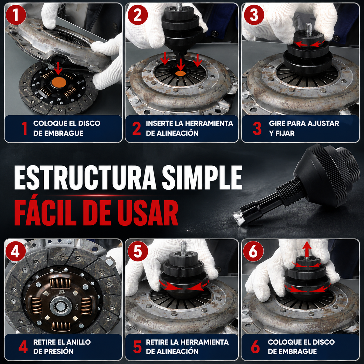 Herramienta de Alineación Universal de Embrague🧰⚙️