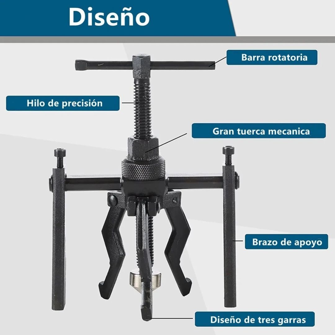 Extractor de Rodamientos de 3 Mordazas (17cm)🧰