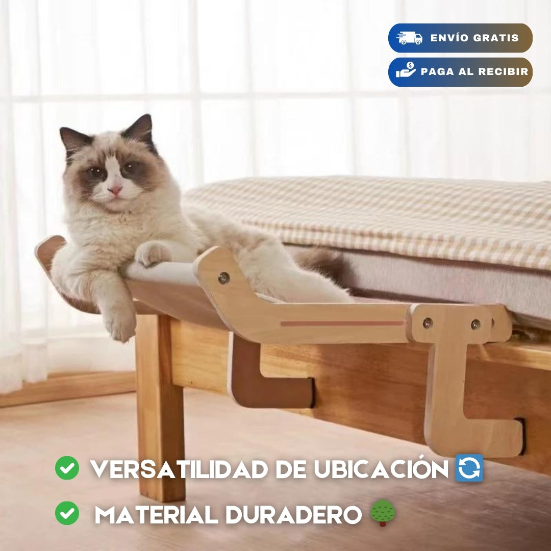 CAMA COLGANTE PARA GATOS: EL LUGAR FAVORITO DE TU MICHI