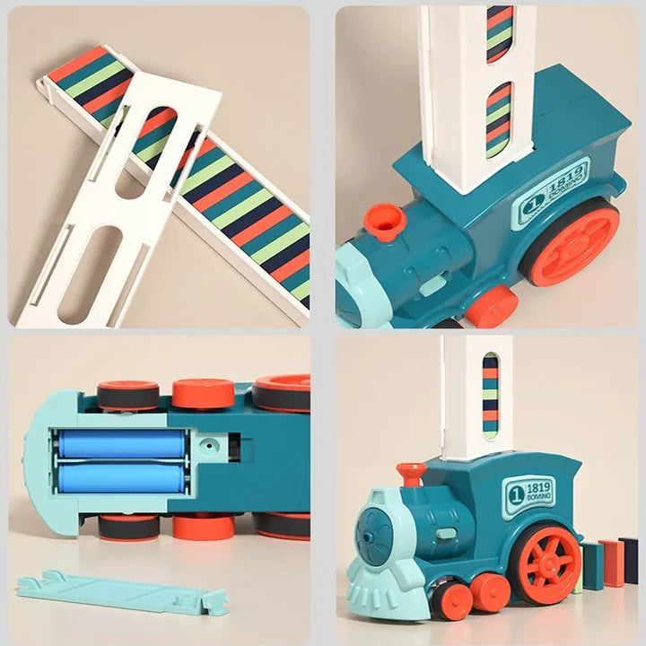 DominoTrain™ - Juego de tren automático de colocación de dominó