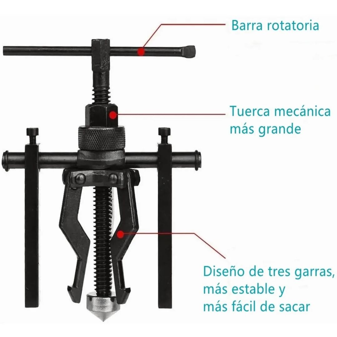 Extractor de Rodamientos de 3 Mordazas (17cm)🧰