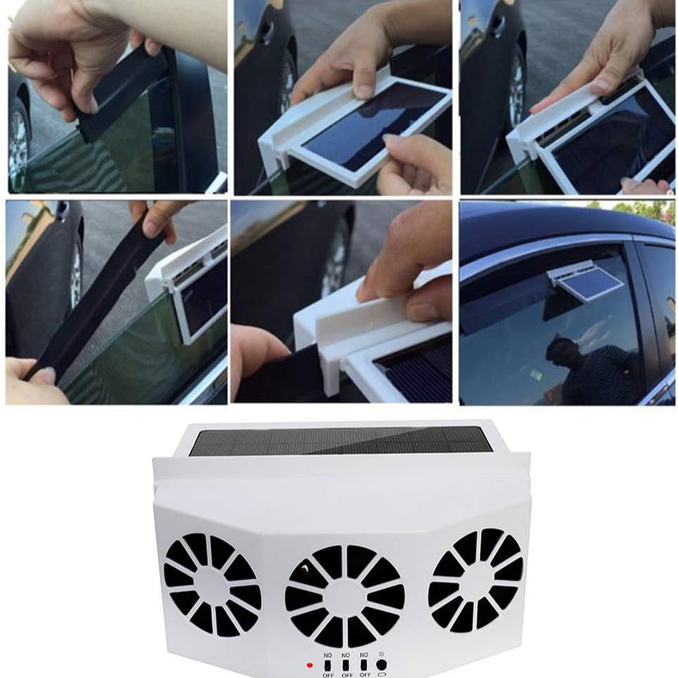 Ventilador solar automático para carro🚗💨