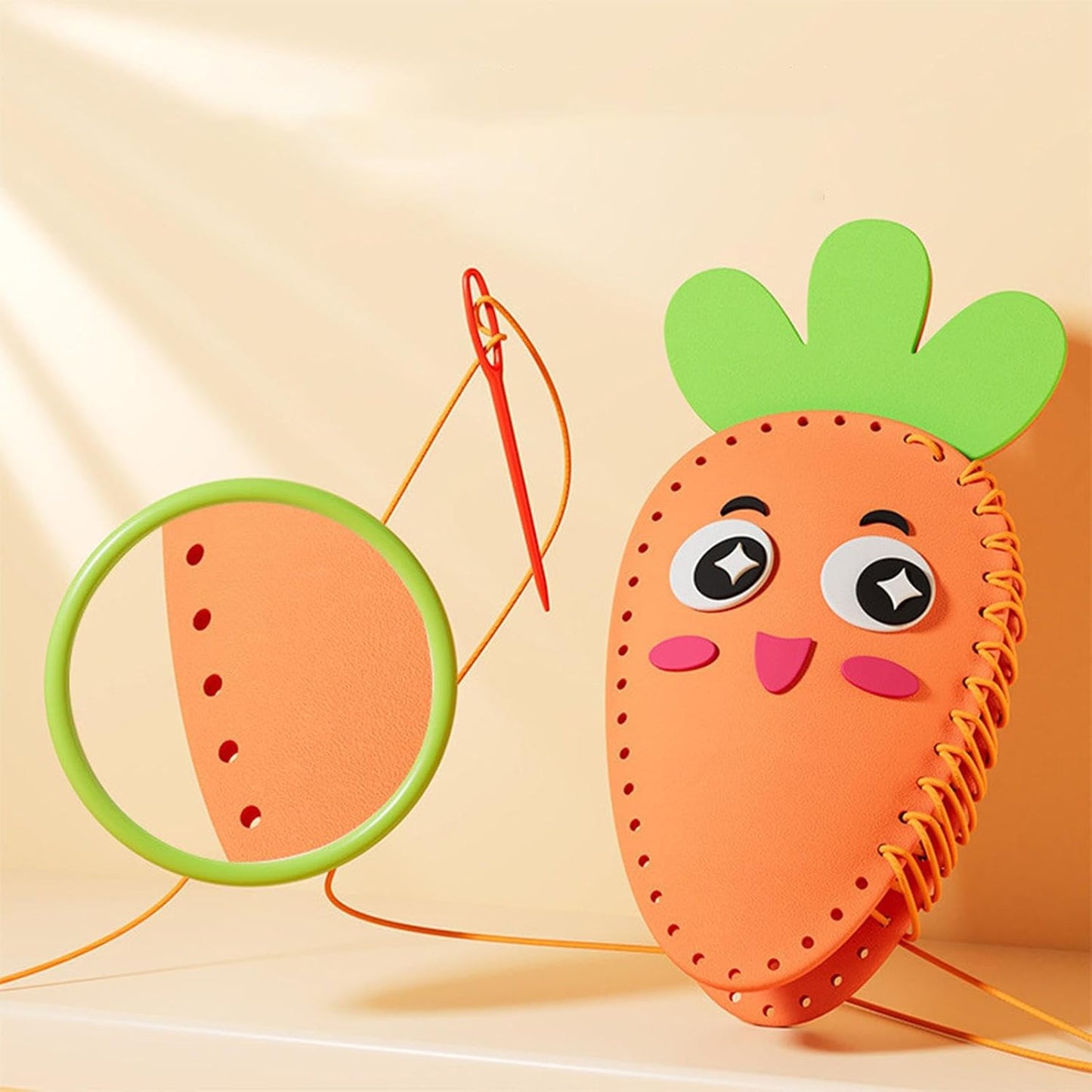 Kit de costura de animales y frutas para niños
