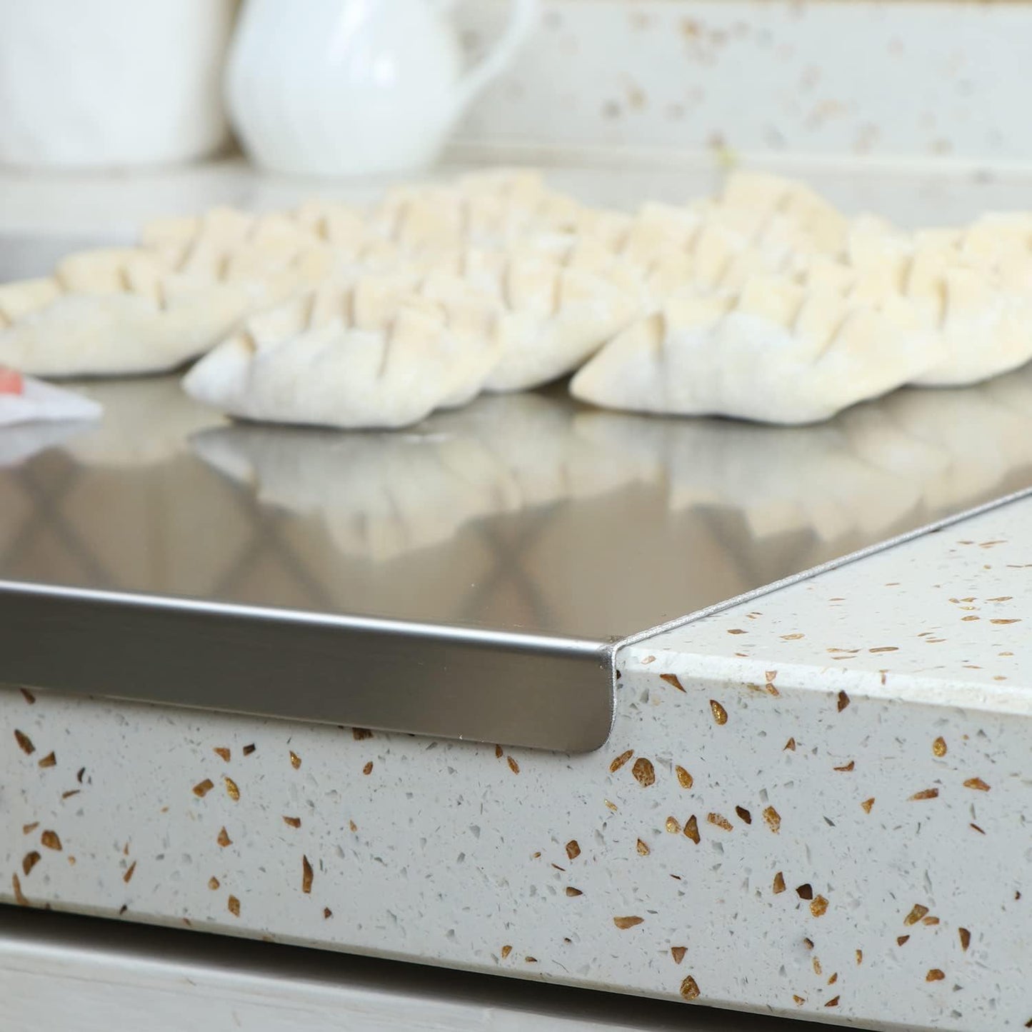 Tabla de cortar de acero inoxidable – No más plásticos en tus comidas🚫