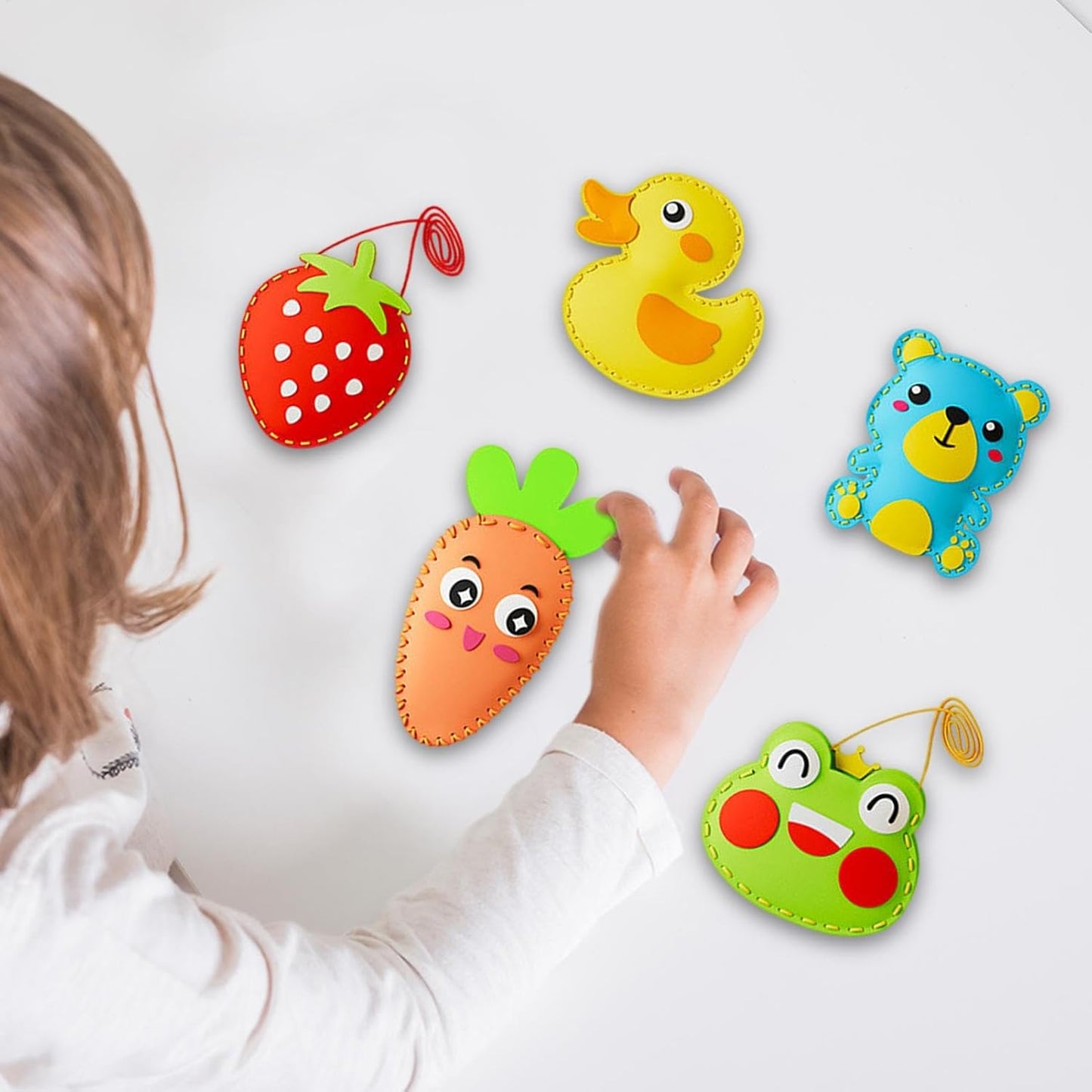 Kit de costura de animales y frutas para niños