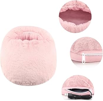 CALENTADOR DE PIES ELÉCTRICO DE PELUCHE RECARGABLE POR USB 🌟