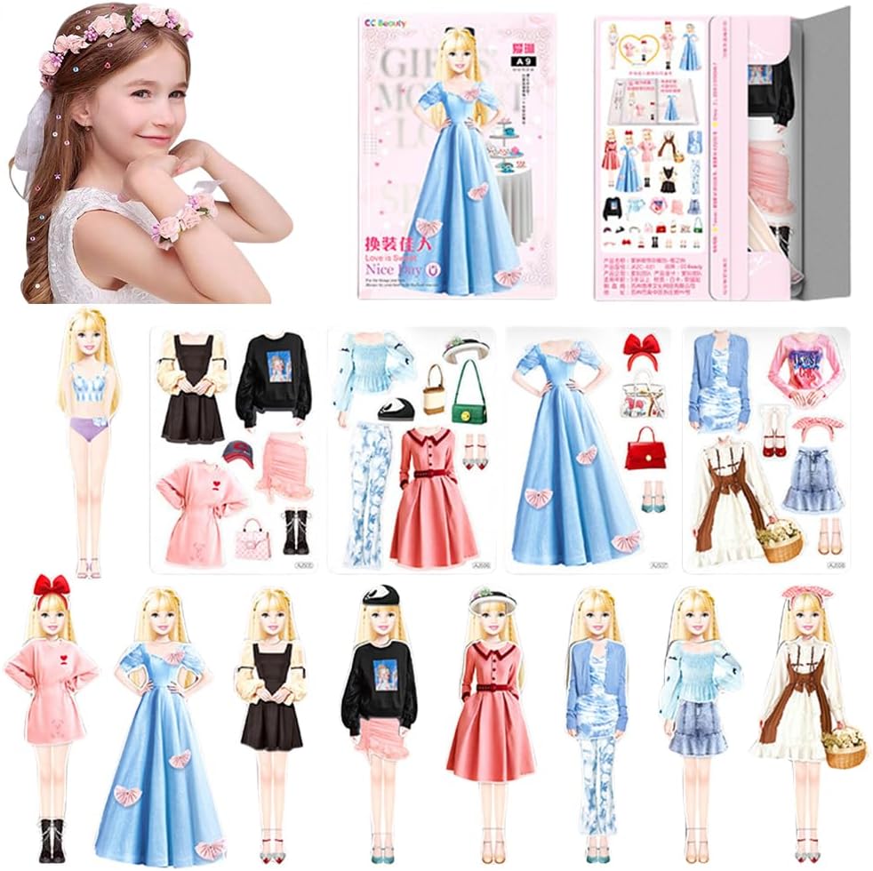 Princess Dress Up™ - Juego de muñecas de Vestir magnético