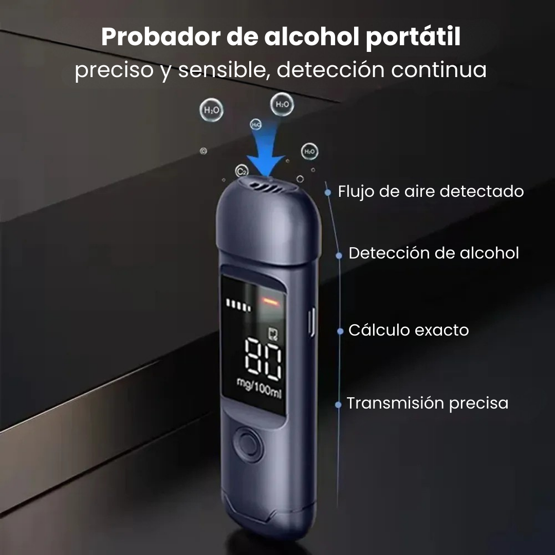 🍺🍻Alcoholímetro Portátil de Alta Precisión