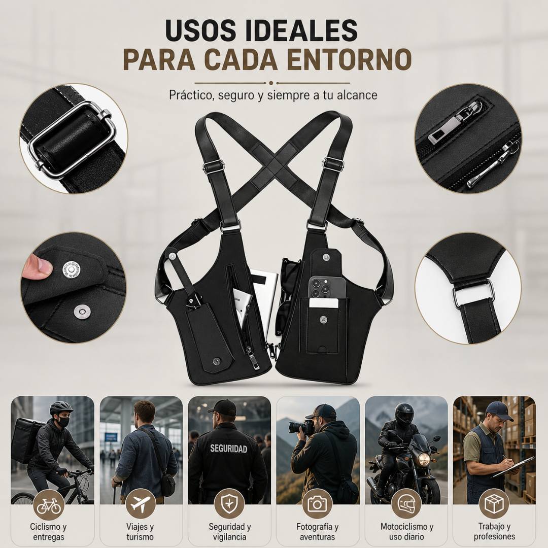 Bandolera Urban Retro: Maletín Compacto de Cuero Sintético Premium🧔🏻♂️💼