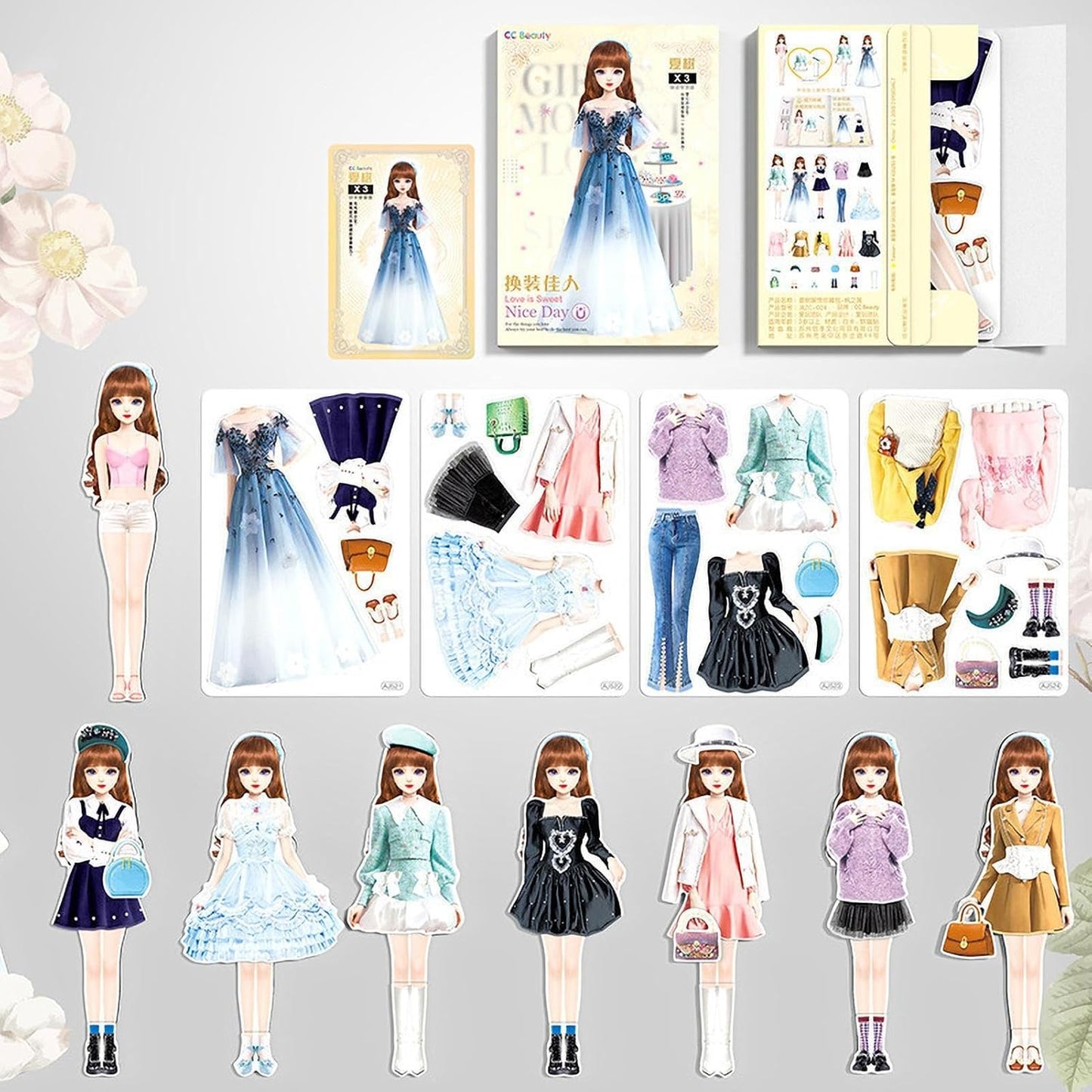 Princess Dress Up™ - Juego de muñecas de Vestir magnético