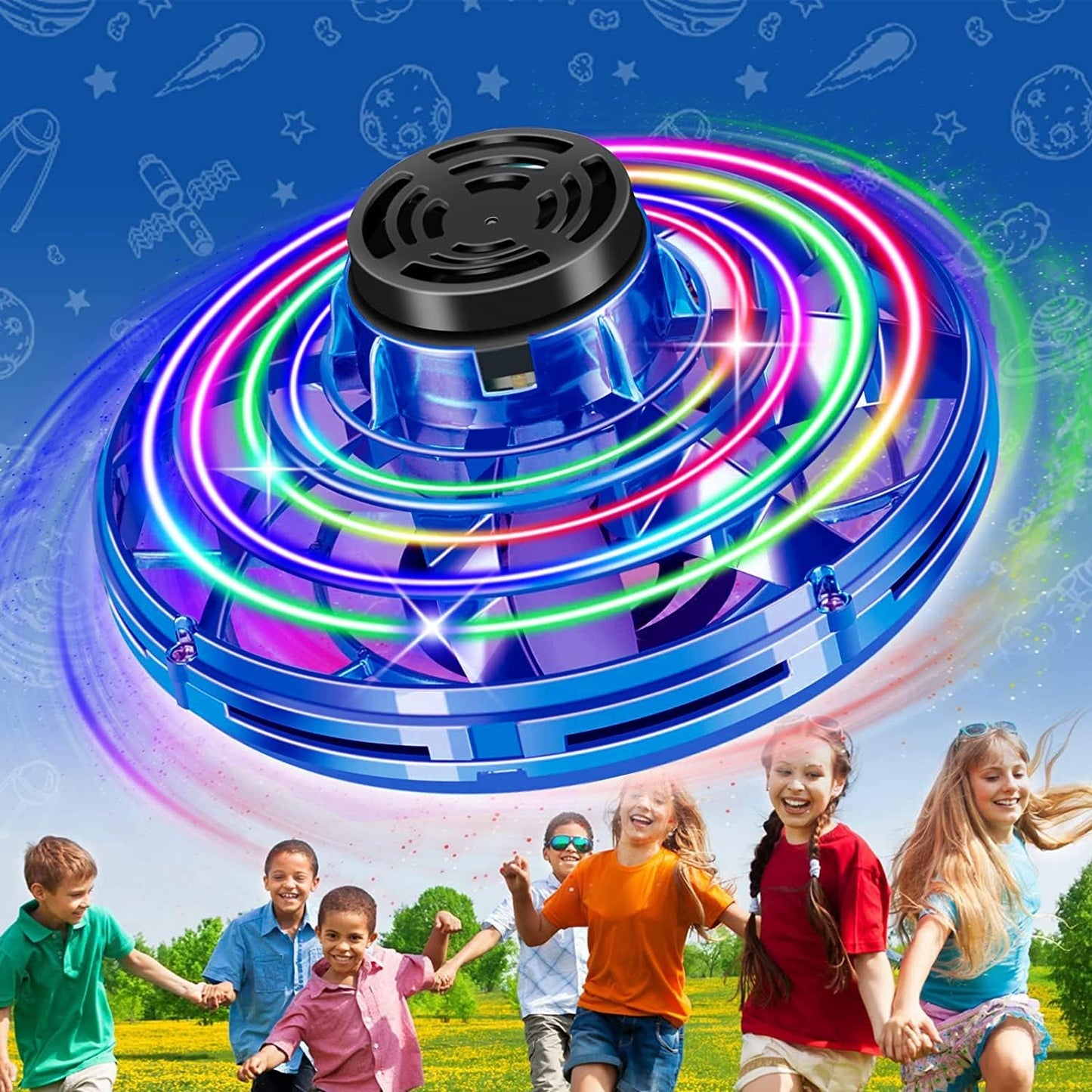 Dron Mini Ovni Volador Led Recargable Boomerang 🛸