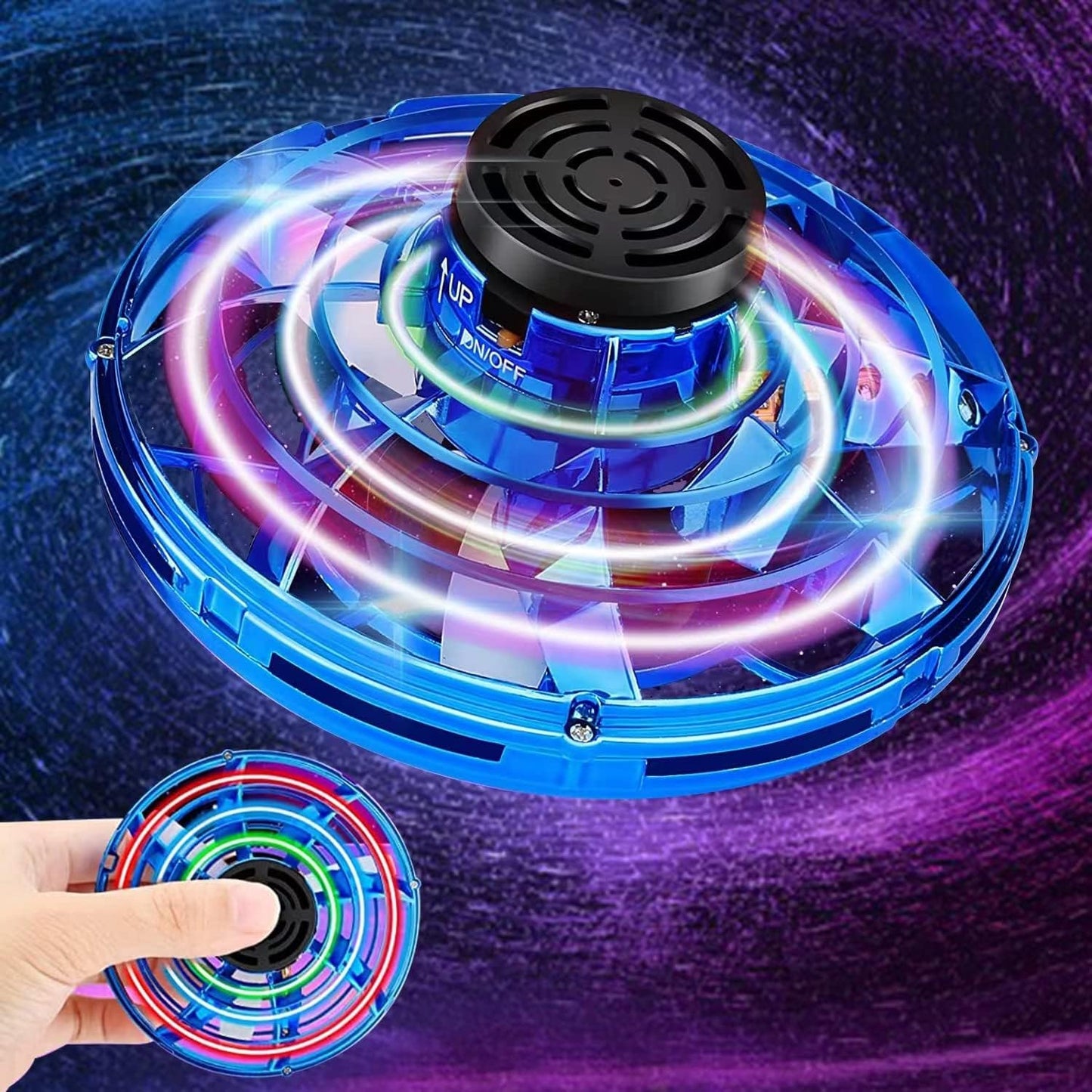 Dron Mini Ovni Volador Led Recargable Boomerang 🛸