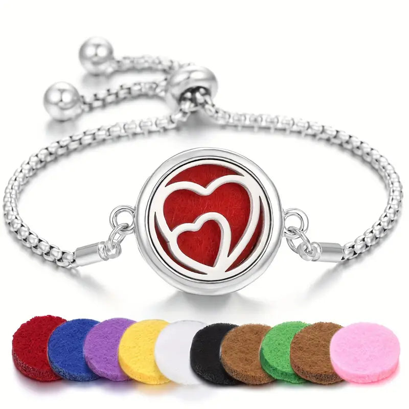Pulsera Aromaterapia Ajustable (gratis 10 Almohadillas de recarga)