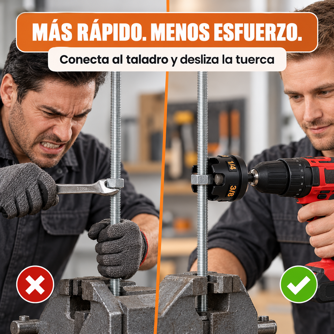 Accesorio Guía Rápida de Tuercas para Varilla Roscada⚙️