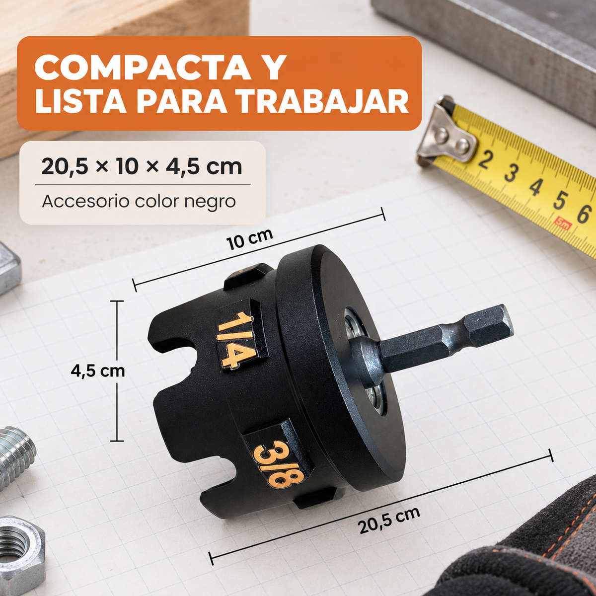 Accesorio Guía Rápida de Tuercas para Varilla Roscada⚙️