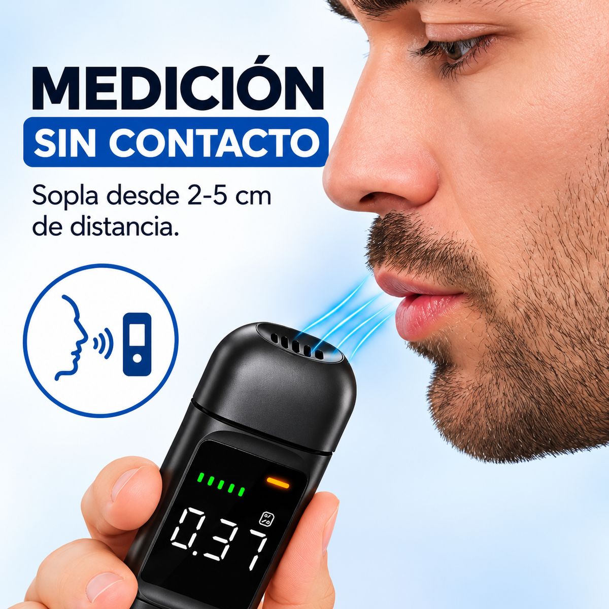 Alcoholímetro Digital Portátil con Pantalla LED🚗💨🚨