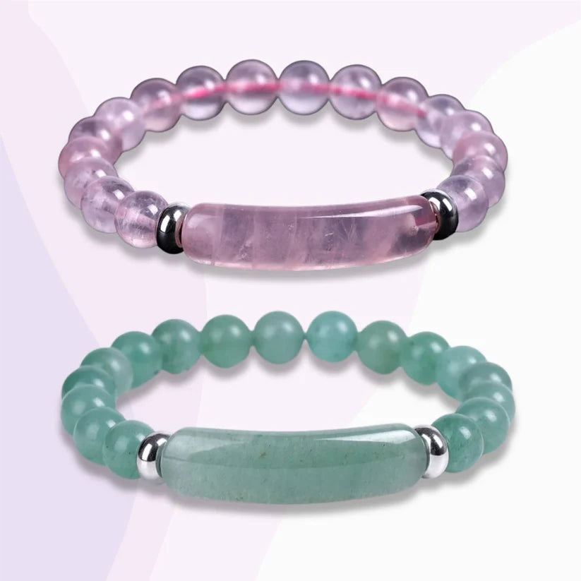Pack 2 Pulseras Piedras Espirituales Curativas (Gratis libro digital)