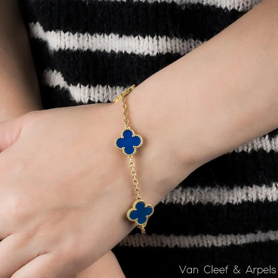 Pulsera Trébol Van Cleef® Suerte, protección y estilo en una joya