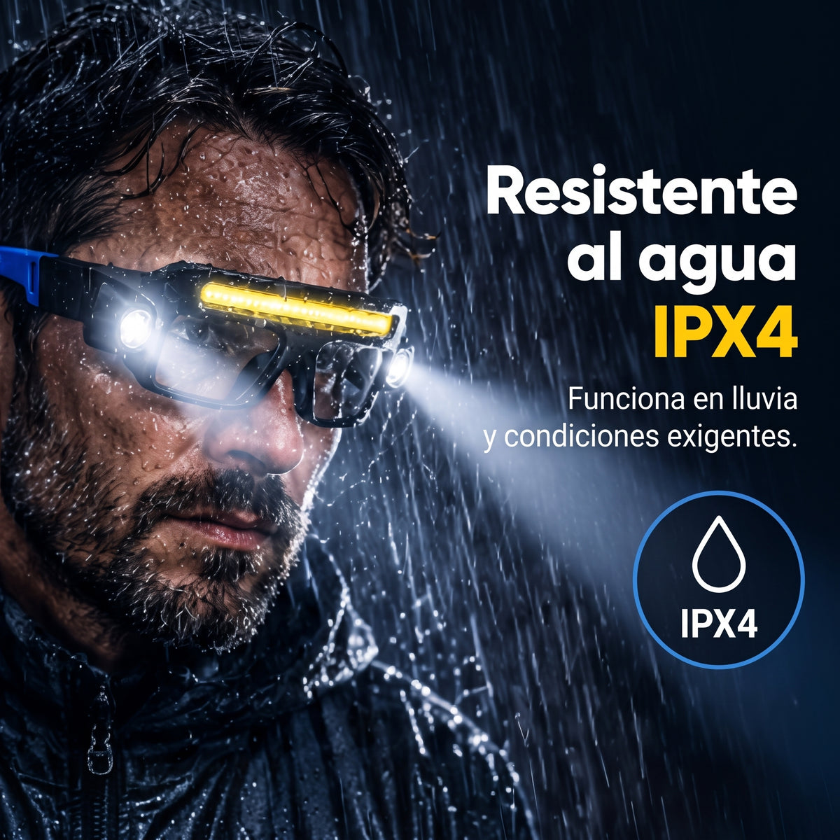 Gafas de Seguridad con Iluminación LED + Sensor de Movimiento 👓💡