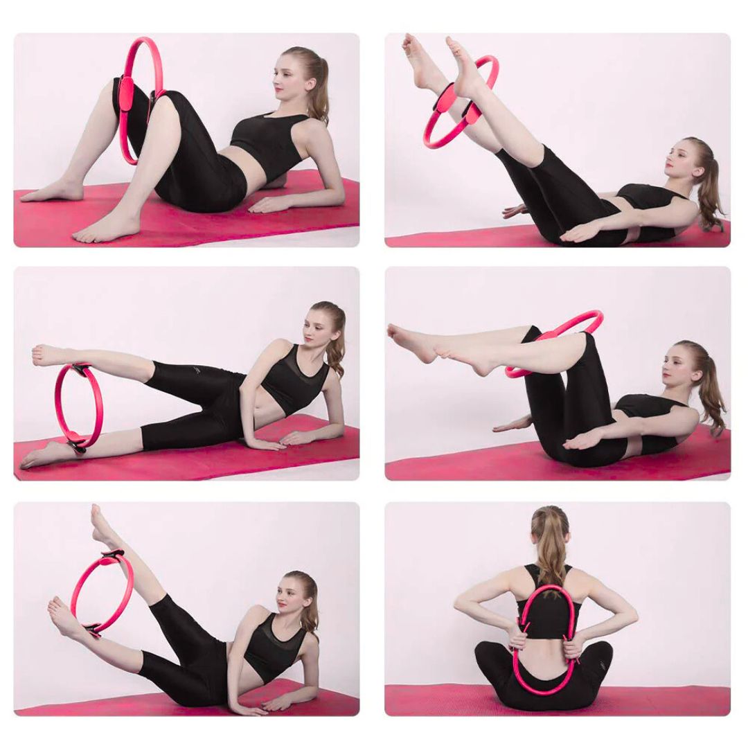 ANILLO DE PILATES TODO EN UNO (EDICIÓN ROSA)🤸🏻♂️🩷