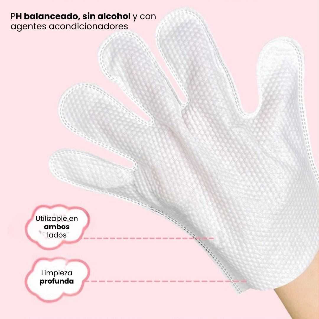 SilverPet™ Spa: GUANTES DE LIMPIEZA CON IONES DE PLATA (32 UNIDADES)🐶🐱
