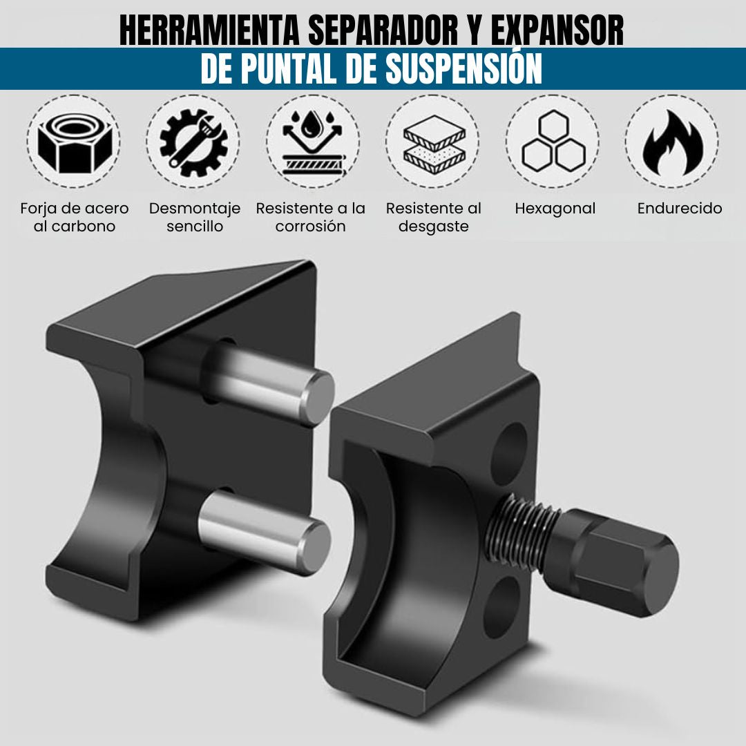 Herramienta separador y expansor de puntal de suspensión