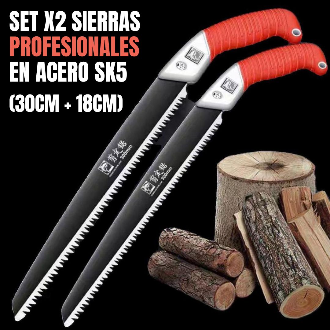 DuoCut Pro™: SET X2 SIERRAS PROFESIONALES EN ACERO SK5🪚