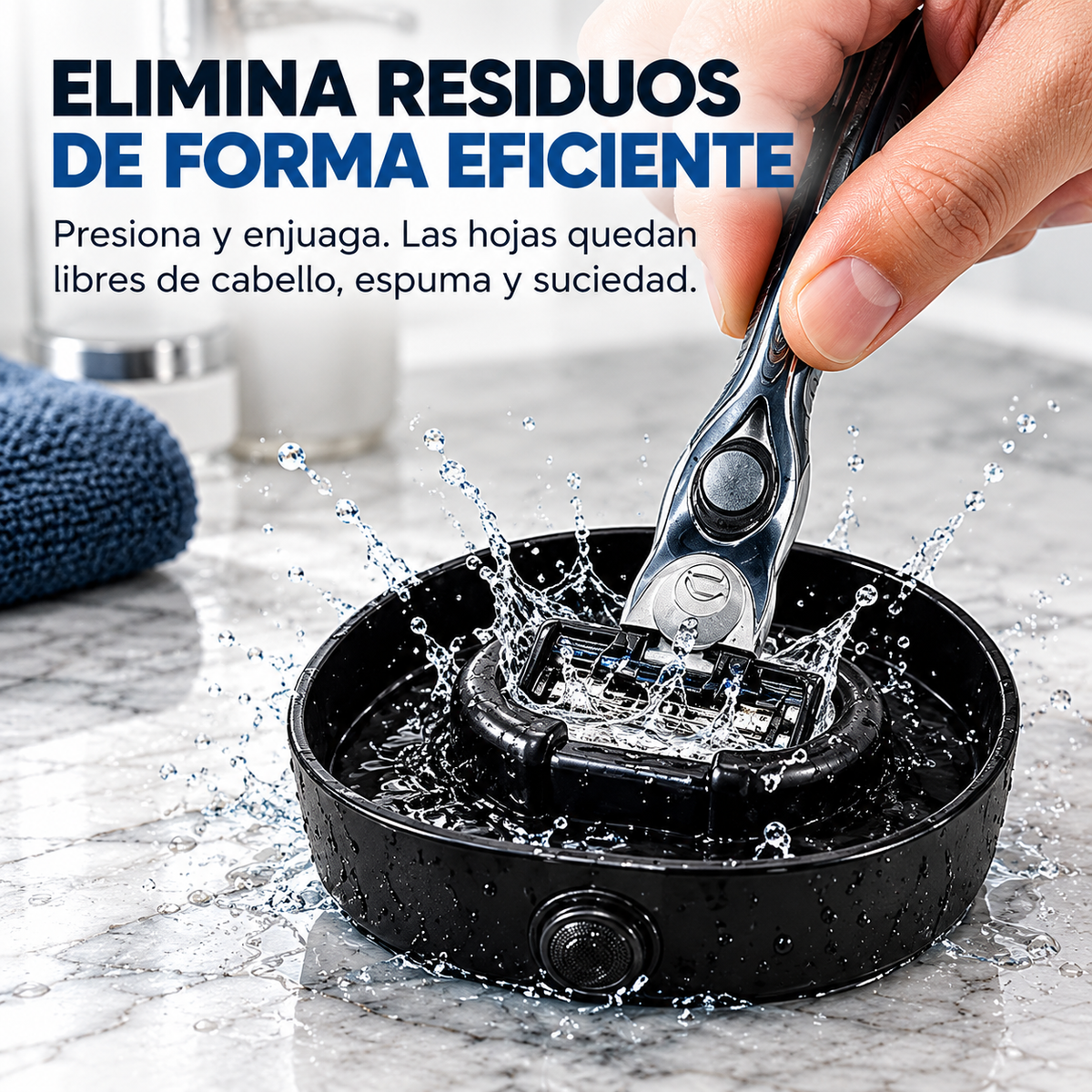 Enjuagador y Limpiador por Presión para Afeitadoras 🪒💧