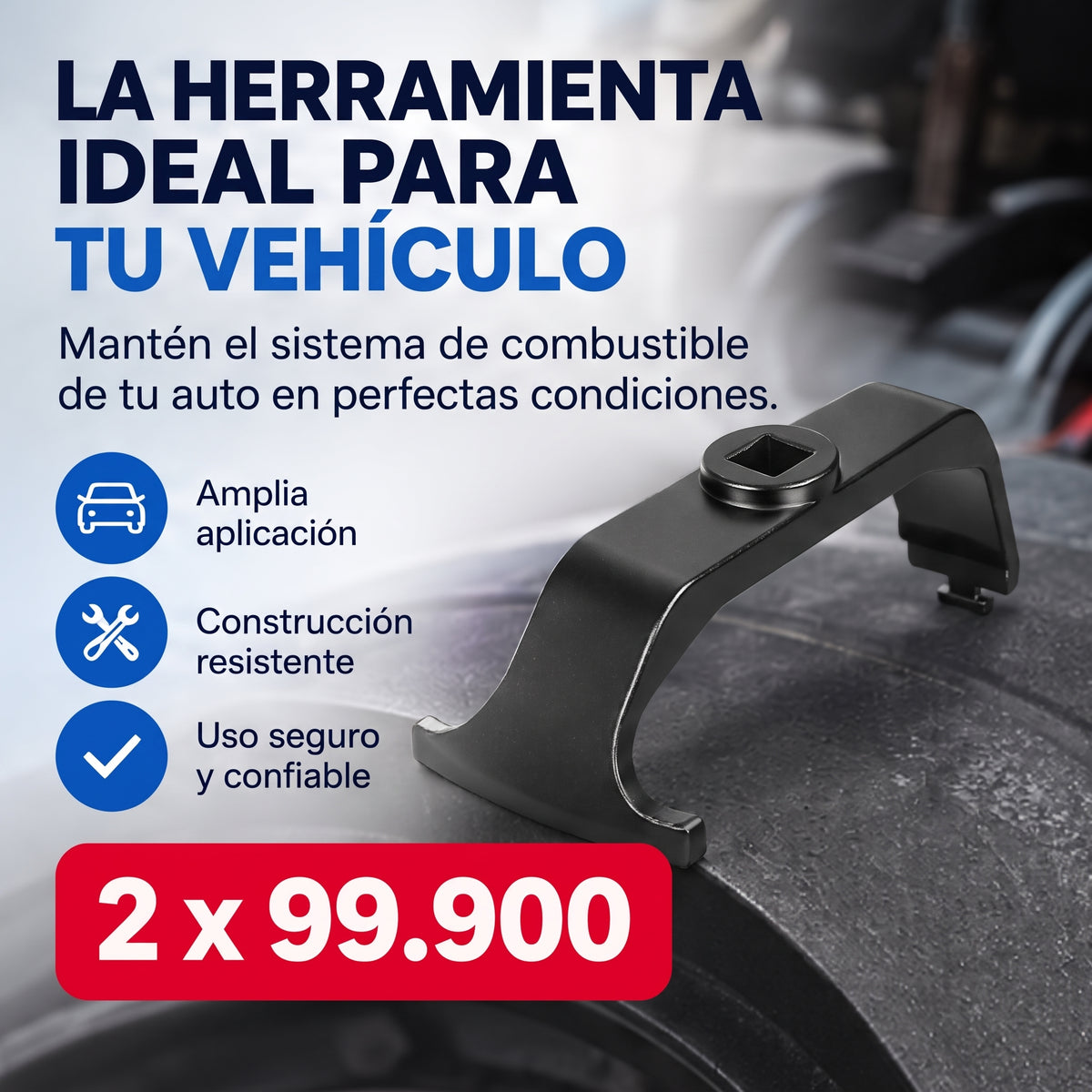 Llave Extractora de Tapa de Bomba de Gasolina⛽🔧