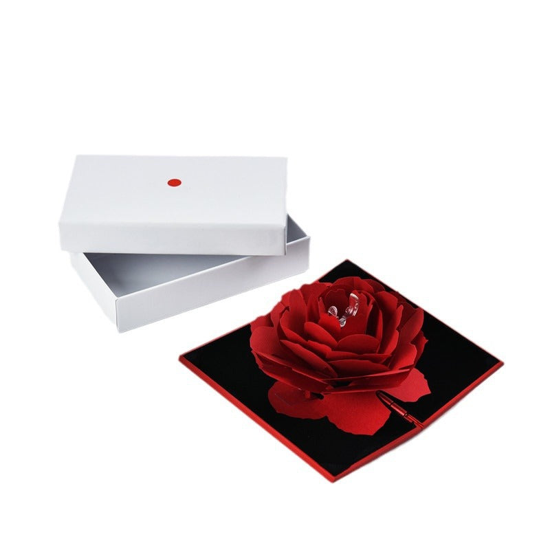 RoseBox™ Caja sorpresa con rosa interior + anillo ajustable🌹💍