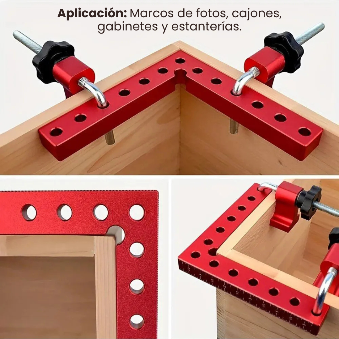 KIT DE POSICIONAMIENTO 90° : Abrazadera de ángulo recto para carpintería🪚🧰