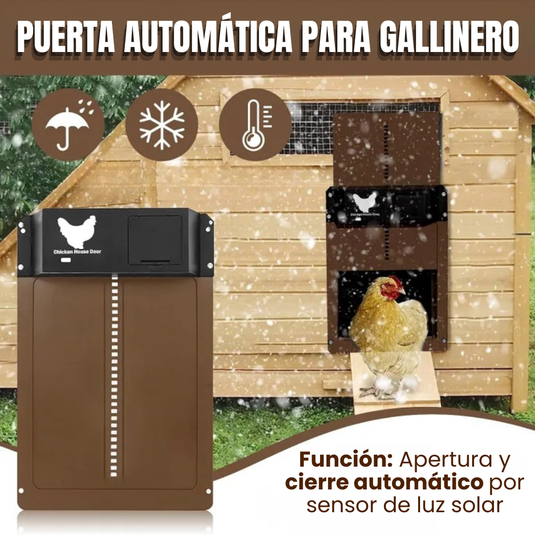 PUERTA AUTOMÁTICA PARA GALLINERO: Sensor de luz inteligente🐔🐓