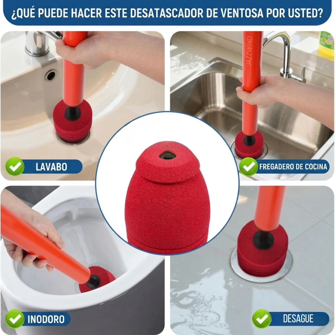 Desatascador Neumático Pro: Sistema de Aire Comprimido de Alta Potencia🛁🚽