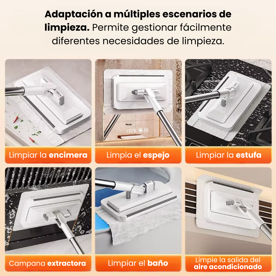 FREGONA PLANA MULTIFUNCIONAL: Sistema de Sujeción Automática🫧🧽