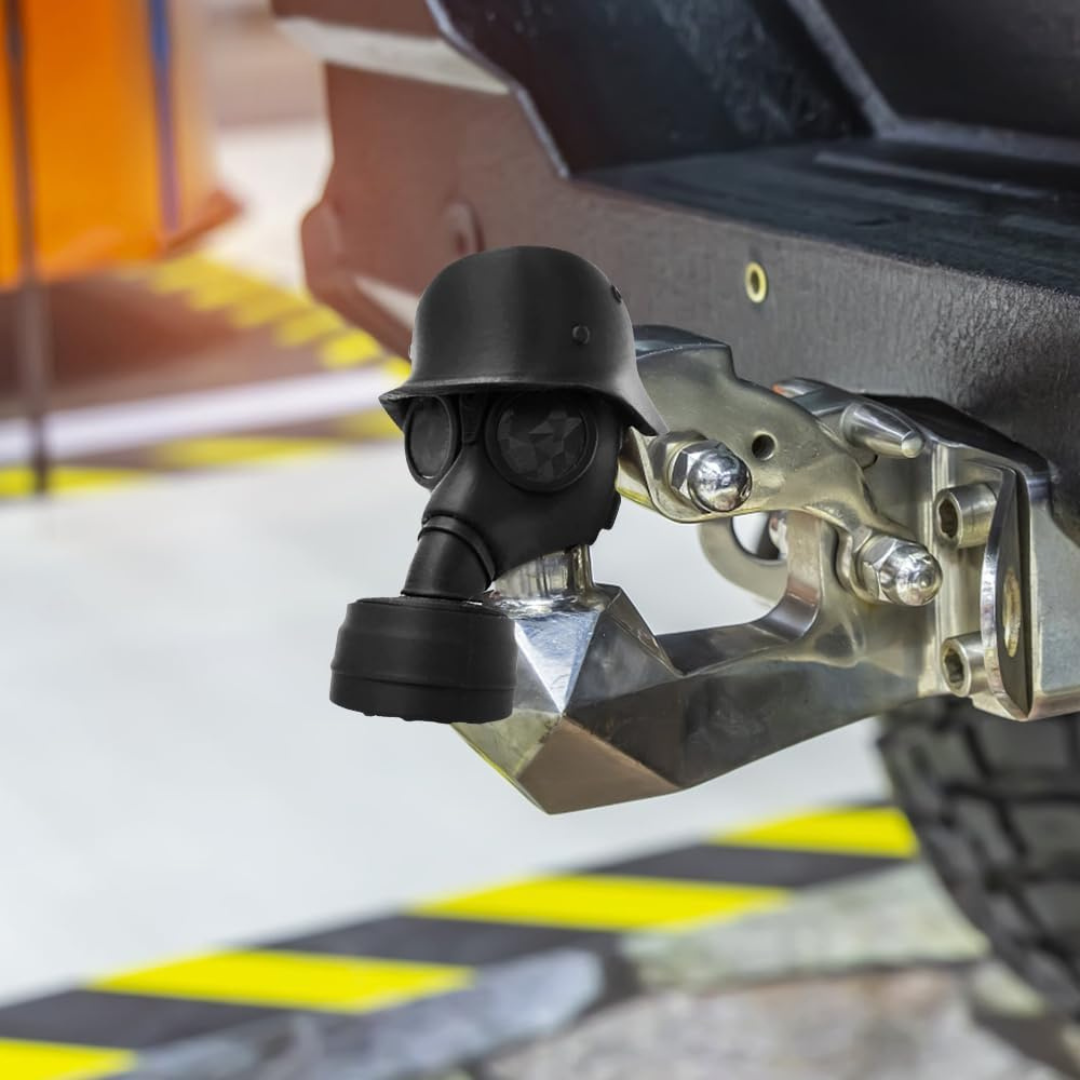TAPA PROTECTORA DE REMOLQUE: Diseño Exclusivo de Máscara de Gas⛽🚗