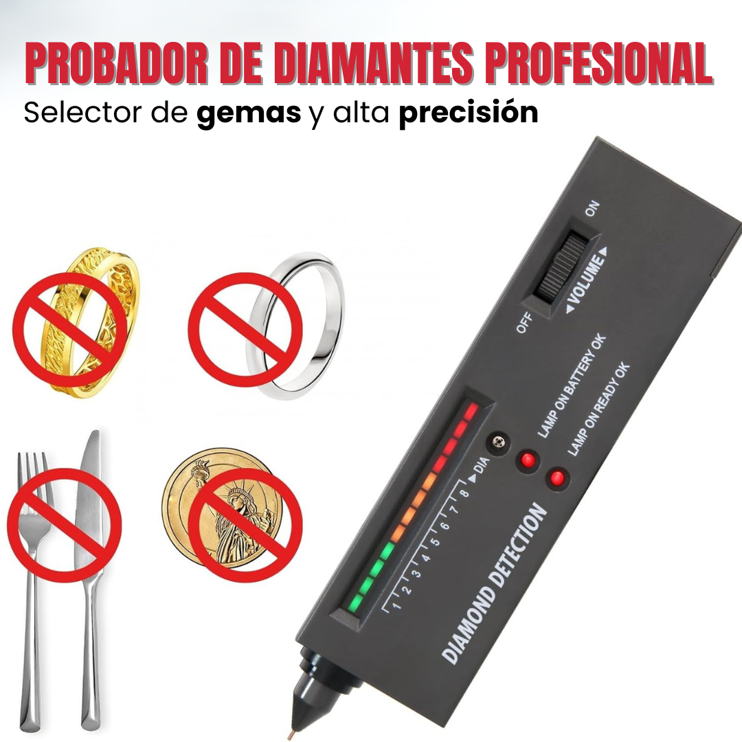 PROBADOR DE DIAMANTES PROFESIONAL: Selector de gemas y alta precisión💎💍