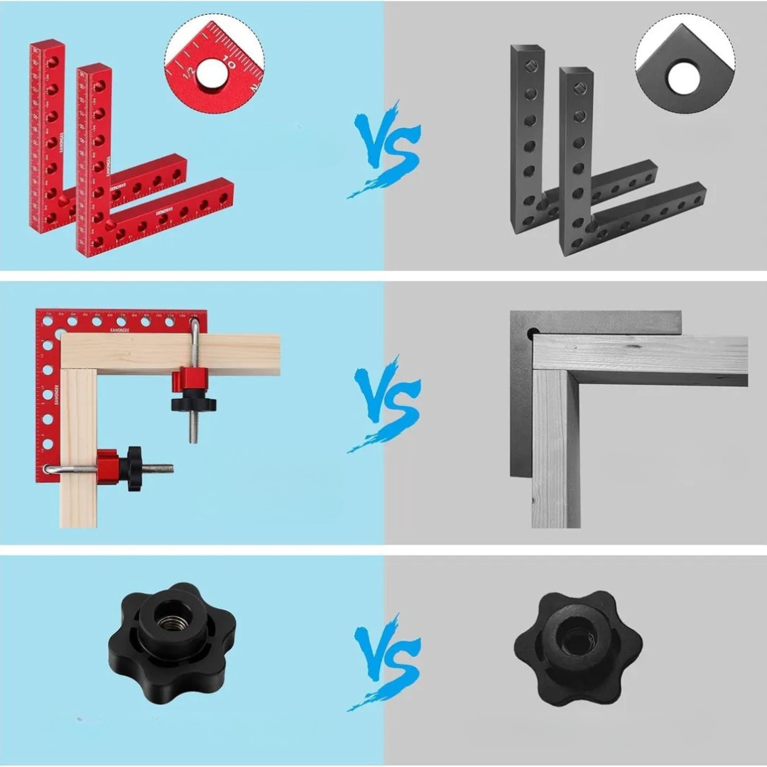 KIT DE POSICIONAMIENTO 90° : Abrazadera de ángulo recto para carpintería🪚🧰