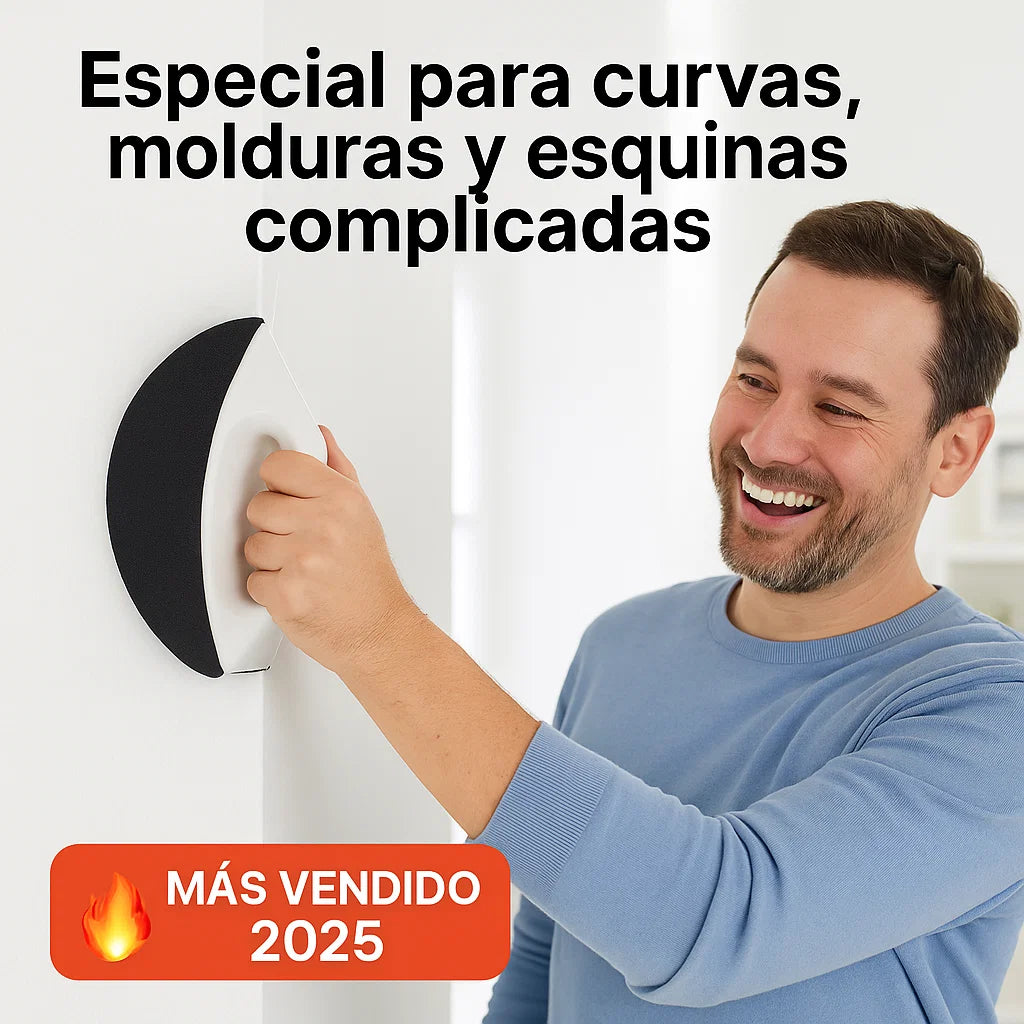 Lijadora de ángulo interno semicircular + 10 lijas tamaño a elección
