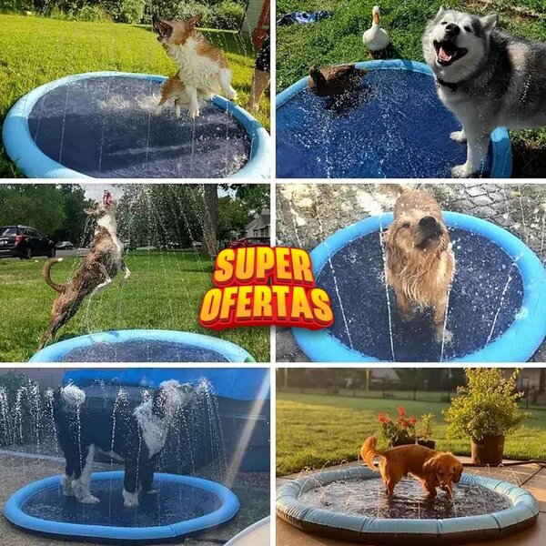 ASPERSOR PISCINA ANTIESTRÉS PARA MASCOTAS🐕