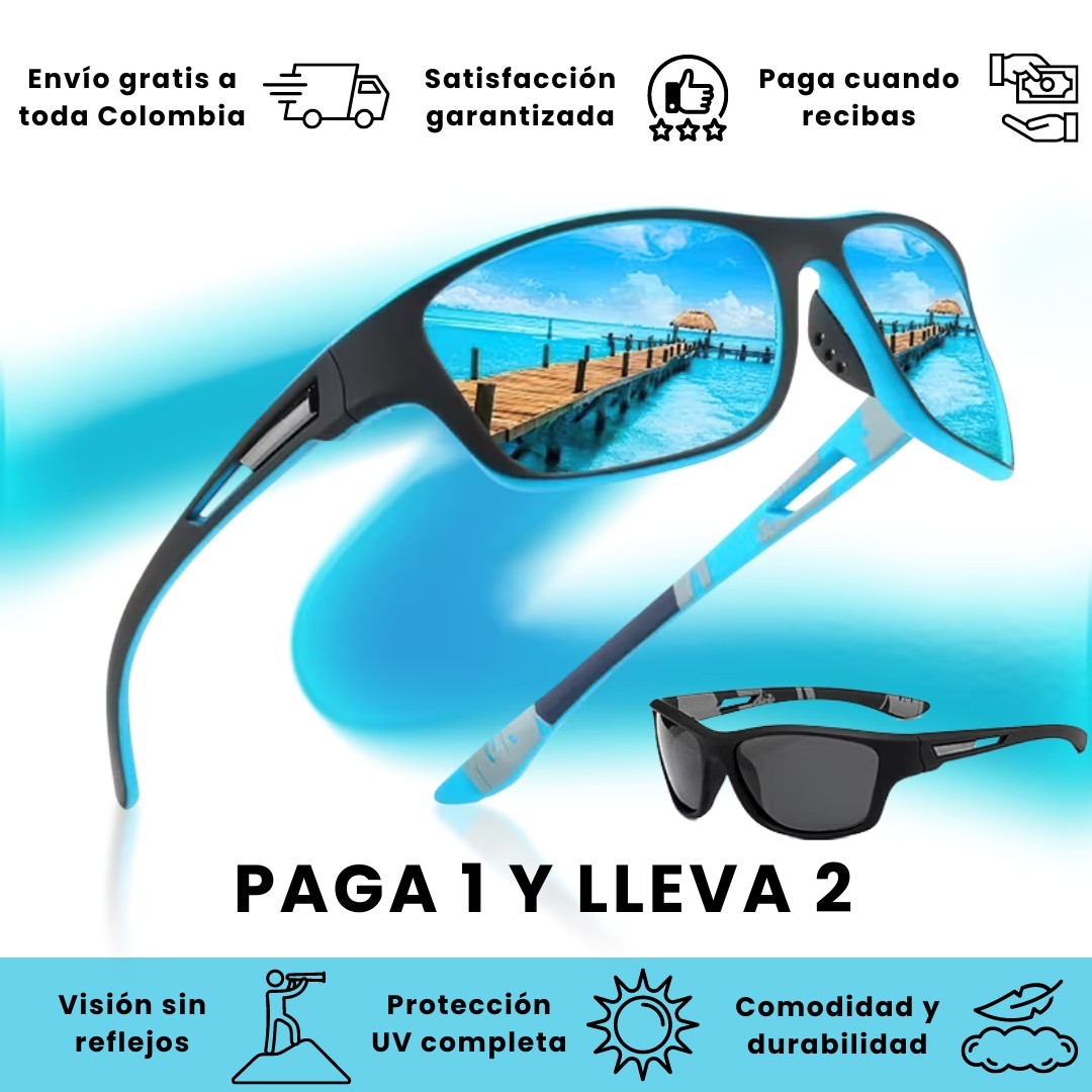 GAFAS POLARIZADAS PESCA PROTECCIÓN UV 400 | PAGA 1 LLEVA 2