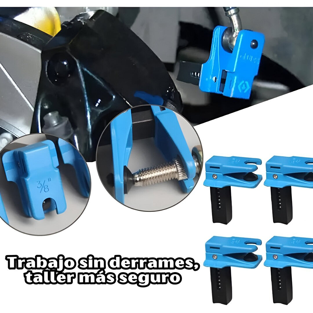 Abrazaderas de tapón de línea de fluidos (SET 4 UNIDADES)